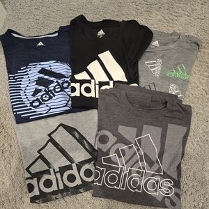 Lot of 5 Boys Large Adidas shirts